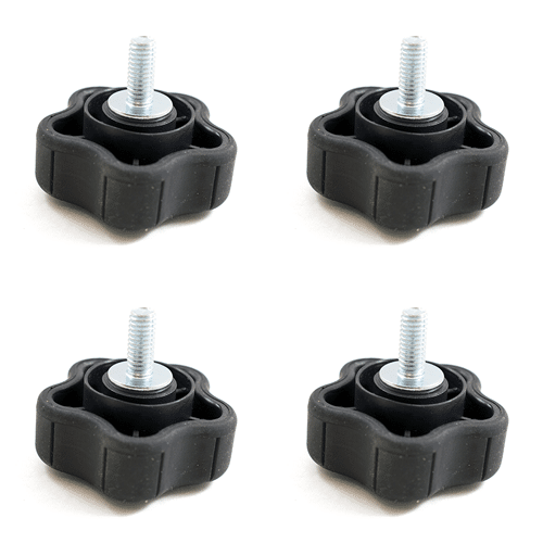 4 Pack - Spartan Stud Soft Touch Lobed Knobs (445-0006-00 new number for 445-0001-00)