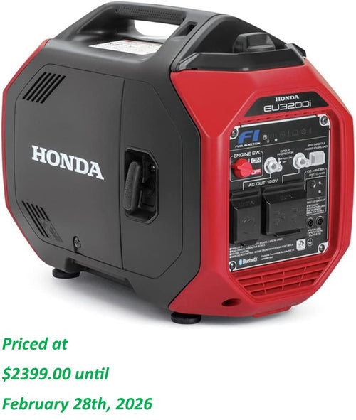 Honda EU3200IAC 3200 watt 120V inverter generator with CO-MINDER™