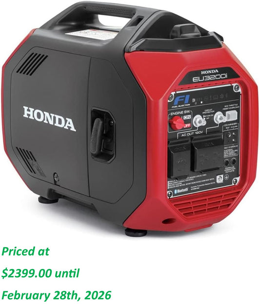 Honda EU3200IAC 3200 watt 120V inverter generator with CO-MINDER™