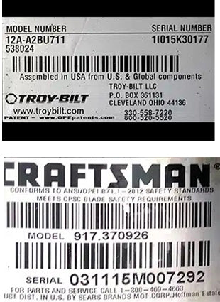 Modelnumber 2la How to Find Model Number on Lawnmowers, Engines and Appliances – Mower ...