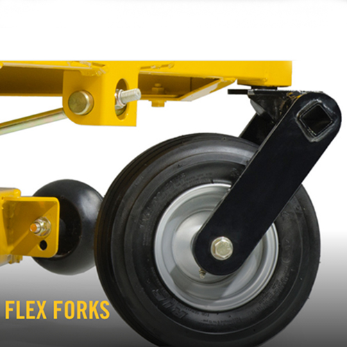 Hustler Flex Forks Improve Operator Comfort and Prevent Wear on Lawnmowers